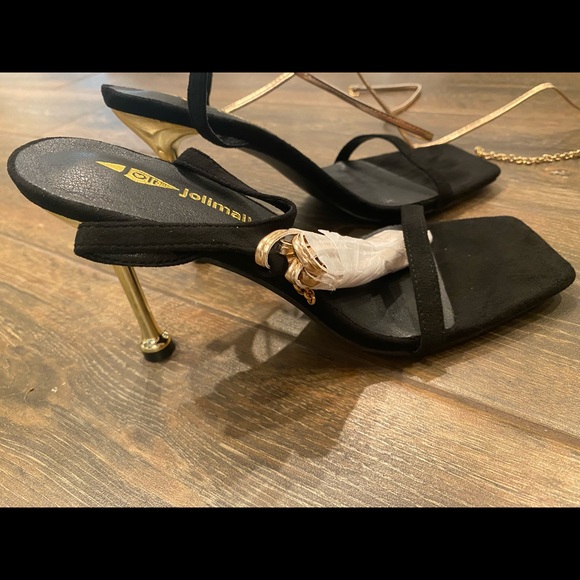 Herringbone Adjustable Ankle Chain Open Squared Toe SIZE 7 - Picture 6 of 6